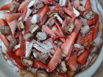 Torta con rimanenze crepes